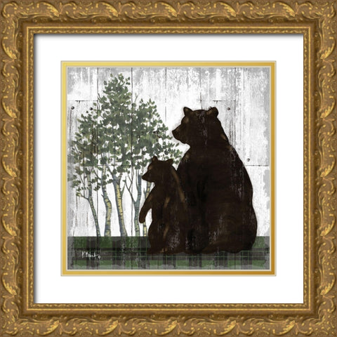 Wildwood Lodge IV Gold Ornate Wood Framed Art Print with Double Matting by Brent, Paul