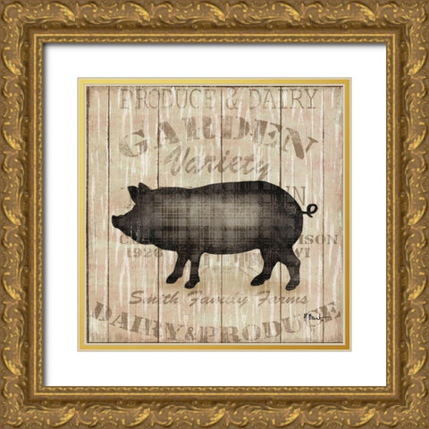 Farmers Market II Gold Ornate Wood Framed Art Print with Double Matting by Brent, Paul