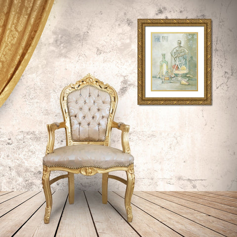 Amenities II Gold Ornate Wood Framed Art Print with Double Matting by Brent, Paul