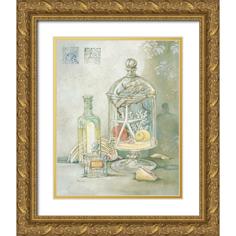 Amenities II Gold Ornate Wood Framed Art Print with Double Matting by Brent, Paul