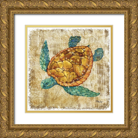 Saltwater Exploration I Gold Ornate Wood Framed Art Print with Double Matting by Brent, Paul