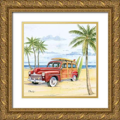Huntington Woody I Gold Ornate Wood Framed Art Print with Double Matting by Brent, Paul