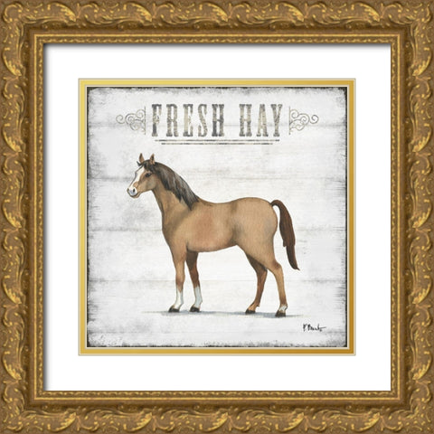 Farmhouse Fresh II Gold Ornate Wood Framed Art Print with Double Matting by Brent, Paul