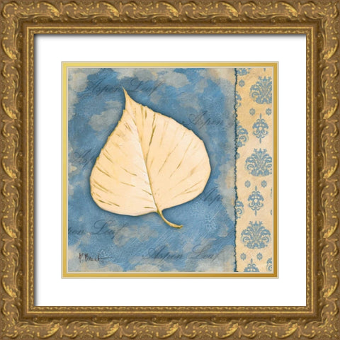 Leaf Oasis II Gold Ornate Wood Framed Art Print with Double Matting by Brent, Paul