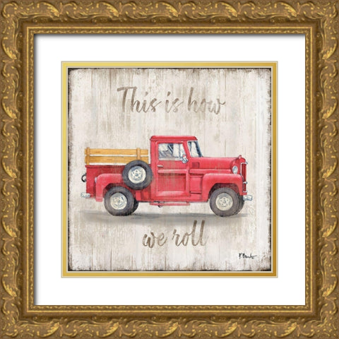 Land Drifter III Gold Ornate Wood Framed Art Print with Double Matting by Brent, Paul