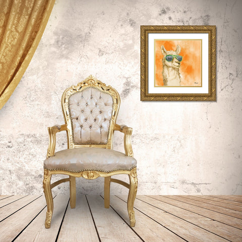 Sunny Farm VII Gold Ornate Wood Framed Art Print with Double Matting by Brent, Paul