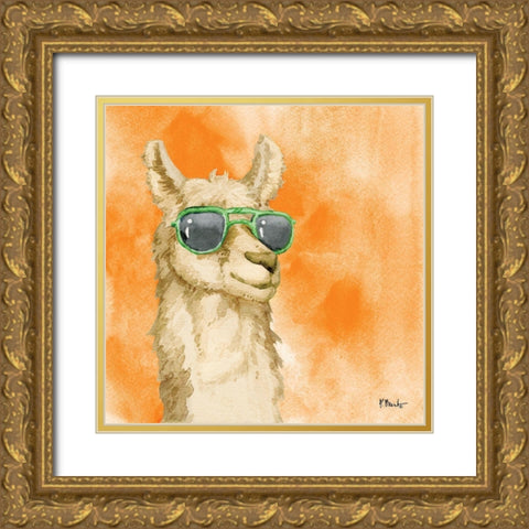 Sunny Farm VII Gold Ornate Wood Framed Art Print with Double Matting by Brent, Paul