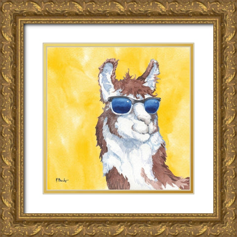 Sunny Farm IX Gold Ornate Wood Framed Art Print with Double Matting by Brent, Paul