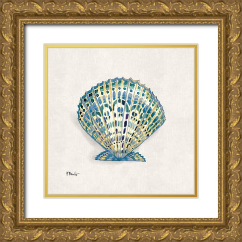 Embellished Shells II Gold Ornate Wood Framed Art Print with Double Matting by Brent, Paul