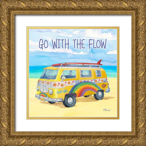 Surf Voyage II Gold Ornate Wood Framed Art Print with Double Matting by Brent, Paul