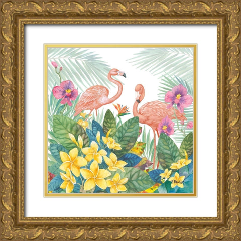 Tropical Fresh I Gold Ornate Wood Framed Art Print with Double Matting by Brent, Paul