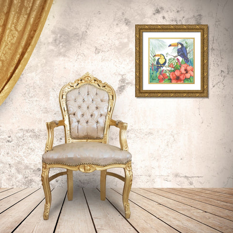 Tropical Fresh II Gold Ornate Wood Framed Art Print with Double Matting by Brent, Paul