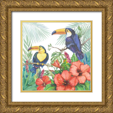 Tropical Fresh II Gold Ornate Wood Framed Art Print with Double Matting by Brent, Paul