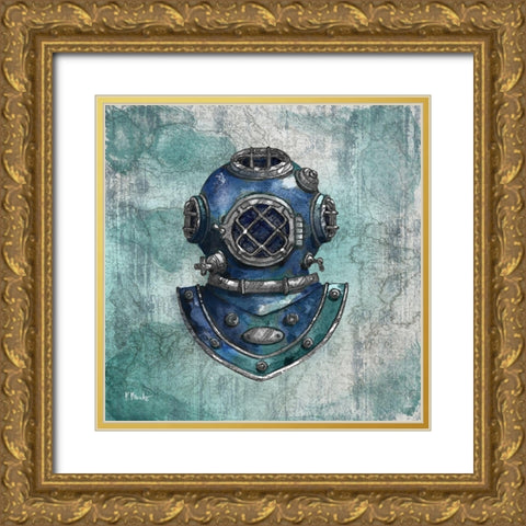 Diving Expedition I Gold Ornate Wood Framed Art Print with Double Matting by Brent, Paul