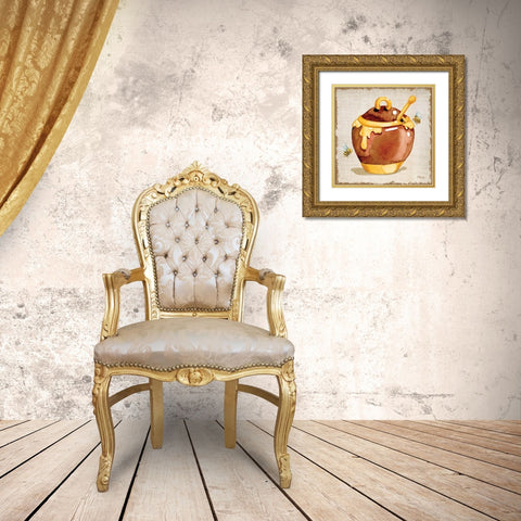 Honey Pot I Gold Ornate Wood Framed Art Print with Double Matting by Brent, Paul