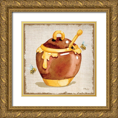 Honey Pot I Gold Ornate Wood Framed Art Print with Double Matting by Brent, Paul