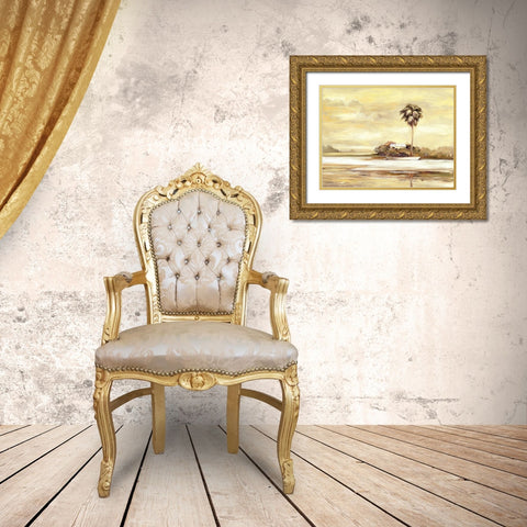 Island Gold Ornate Wood Framed Art Print with Double Matting by Brent, Paul