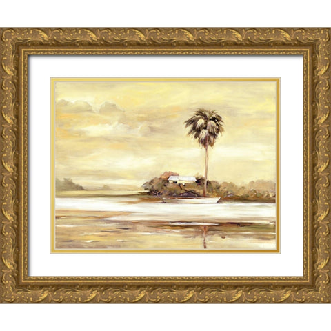 Island Gold Ornate Wood Framed Art Print with Double Matting by Brent, Paul