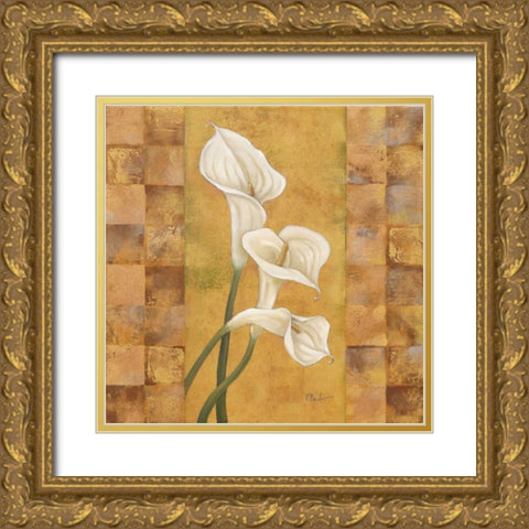 Flora del Rey I Gold Ornate Wood Framed Art Print with Double Matting by Brent, Paul