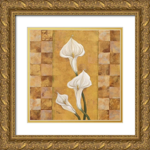 Flora del Rey II Gold Ornate Wood Framed Art Print with Double Matting by Brent, Paul