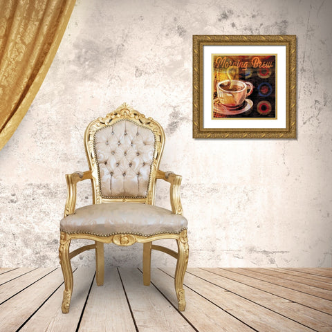 Coffee Break I Gold Ornate Wood Framed Art Print with Double Matting by Brent, Paul