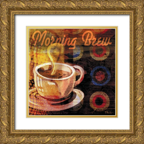 Coffee Break I Gold Ornate Wood Framed Art Print with Double Matting by Brent, Paul