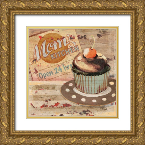 Baking Sign I Gold Ornate Wood Framed Art Print with Double Matting by Brent, Paul