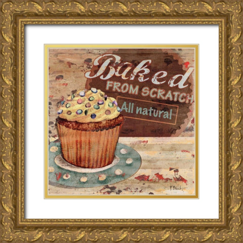 Baking Sign II Gold Ornate Wood Framed Art Print with Double Matting by Brent, Paul