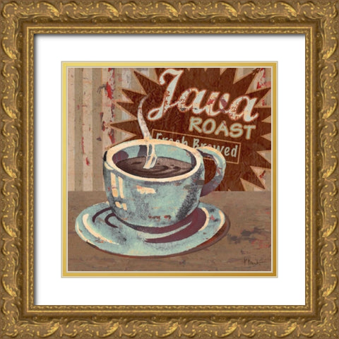 Coffee Brew Sign II Gold Ornate Wood Framed Art Print with Double Matting by Brent, Paul