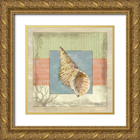 Montego Triton Gold Ornate Wood Framed Art Print with Double Matting by Brent, Paul