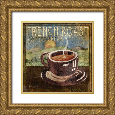 French Roast Gold Ornate Wood Framed Art Print with Double Matting by Brent, Paul
