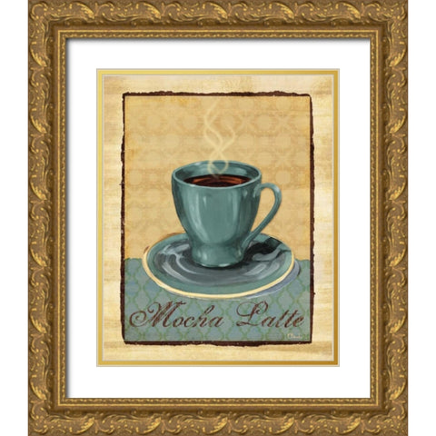 Coffee Club II Gold Ornate Wood Framed Art Print with Double Matting by Brent, Paul
