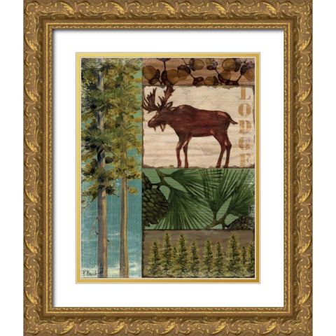 Nature Trail I Gold Ornate Wood Framed Art Print with Double Matting by Brent, Paul