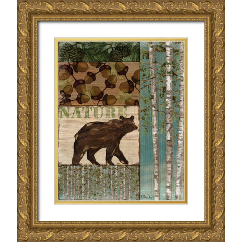 Nature Trail II Gold Ornate Wood Framed Art Print with Double Matting by Brent, Paul