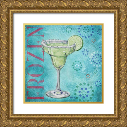 Calypso Cocktails II Gold Ornate Wood Framed Art Print with Double Matting by Brent, Paul