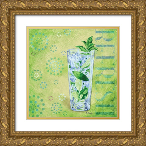 Calypso Cocktails III Gold Ornate Wood Framed Art Print with Double Matting by Brent, Paul