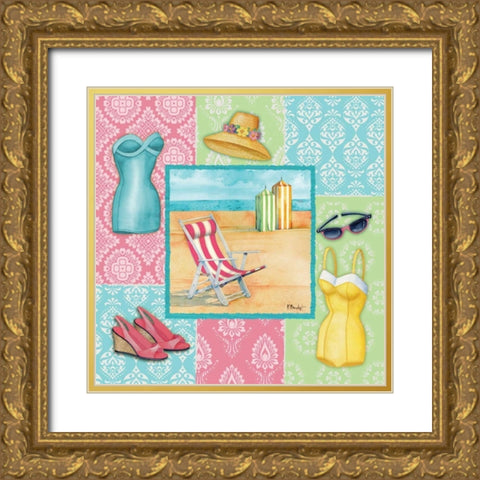 Beach Wear II Gold Ornate Wood Framed Art Print with Double Matting by Brent, Paul
