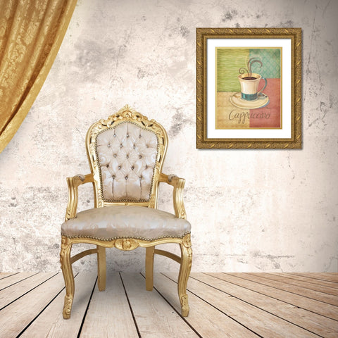 Quattro Coffee I Gold Ornate Wood Framed Art Print with Double Matting by Brent, Paul