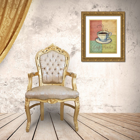 Quattro Coffee IV Gold Ornate Wood Framed Art Print with Double Matting by Brent, Paul