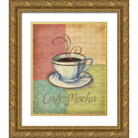 Quattro Coffee IV Gold Ornate Wood Framed Art Print with Double Matting by Brent, Paul