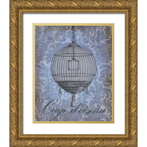 Parisian Market I Gold Ornate Wood Framed Art Print with Double Matting by Brent, Paul