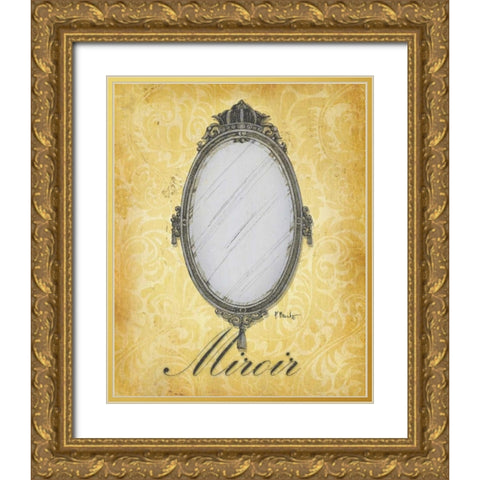 Parisian Market III Gold Ornate Wood Framed Art Print with Double Matting by Brent, Paul