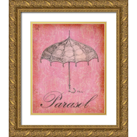 Parisian Market IV Gold Ornate Wood Framed Art Print with Double Matting by Brent, Paul