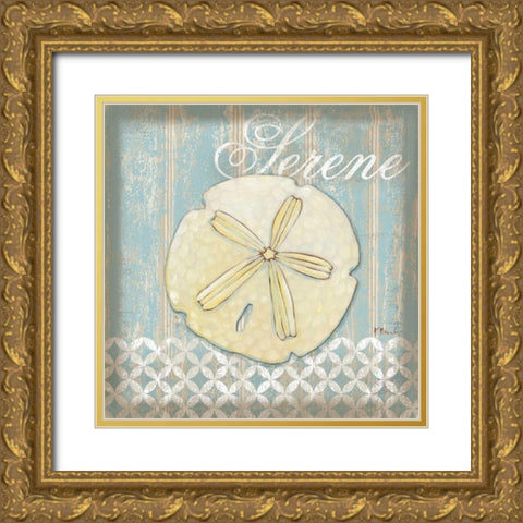 Spa Shells I Gold Ornate Wood Framed Art Print with Double Matting by Brent, Paul