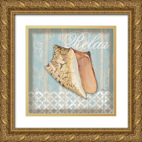 Spa Shells II Gold Ornate Wood Framed Art Print with Double Matting by Brent, Paul