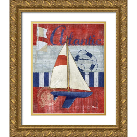 Maritime Boat I Gold Ornate Wood Framed Art Print with Double Matting by Brent, Paul