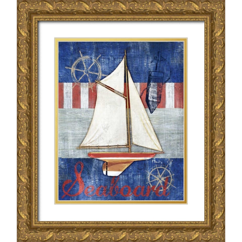 Maritime Boat II Gold Ornate Wood Framed Art Print with Double Matting by Brent, Paul