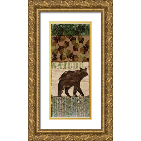 Nature Trail IV Gold Ornate Wood Framed Art Print with Double Matting by Brent, Paul