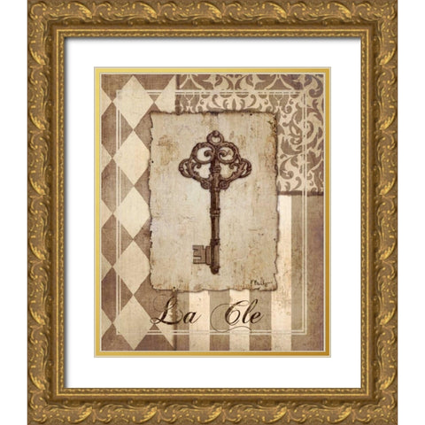 Provincial Collage III Gold Ornate Wood Framed Art Print with Double Matting by Brent, Paul