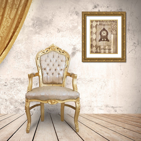 Provincial Collage IV Gold Ornate Wood Framed Art Print with Double Matting by Brent, Paul